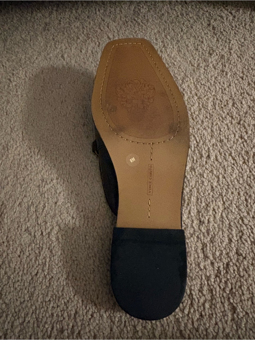 Vince Camuto Black Leather Croc Mules - Picture 5 of 7